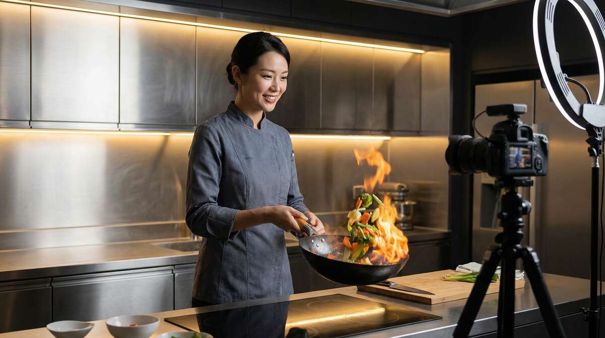 黄色仓库美食视频制作